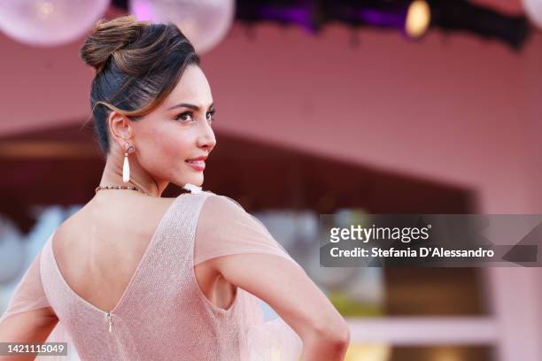 Patricia Contreras attends the "Don't Worry Darling" red carpet at the 79th Venice International Film Festival on September 05, 2022 in Venice, Italy.