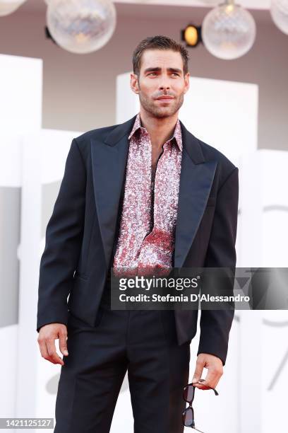 Jon Kortajarena attends the "Don't Worry Darling" red carpet at the 79th Venice International Film Festival on September 05, 2022 in Venice, Italy.