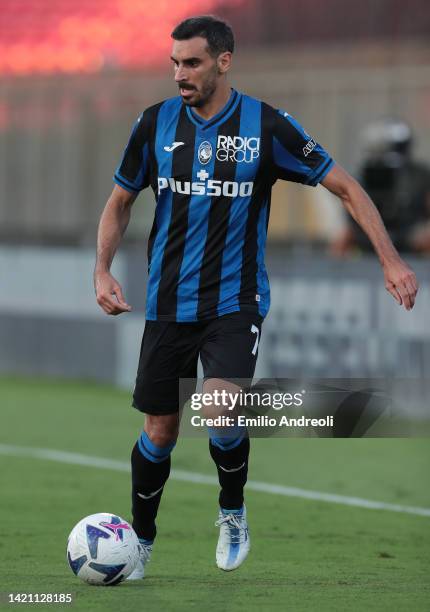 Davide Zappacosta of Atalanta BC in action during the Serie A match between AC Monza and Atalanta BC at Stadio Brianteo on September 05, 2022 in...