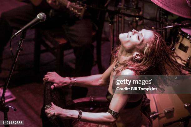 July 2003: Rock singer Beth Hart performing on July 2003 in New York City.