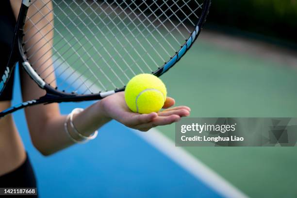 Handing Tennis Racket Parts Of A Tennis Racket Photos and Premium High Res Pictures - Getty ...