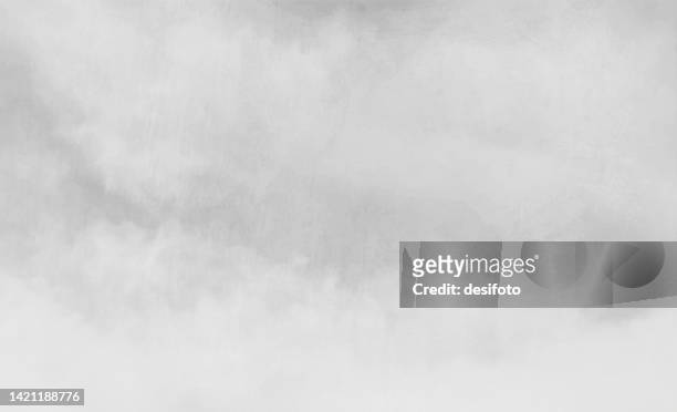 ilustraciones, imágenes clip art, dibujos animados e iconos de stock de pared horizontal vacía vacía de color gris claro o blanco desvanecido de color blanco nublado como fondos vectoriales que se asemejan a nubes sombreadas - fog