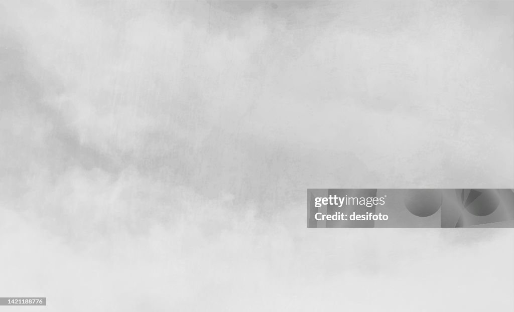 Very light grey or faded white coloured cloudy textured blank empty horizontal wall like vector backgrounds resembling shaded clouds