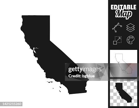 California Mapwrap California Maps For Design Easily Editable High-Res Vector Graphic ...