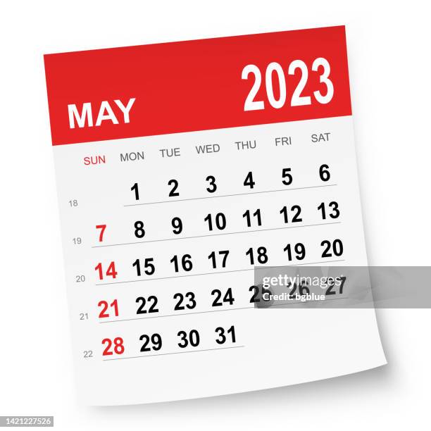 stockillustraties, clipart, cartoons en iconen met may 2023 calendar - may