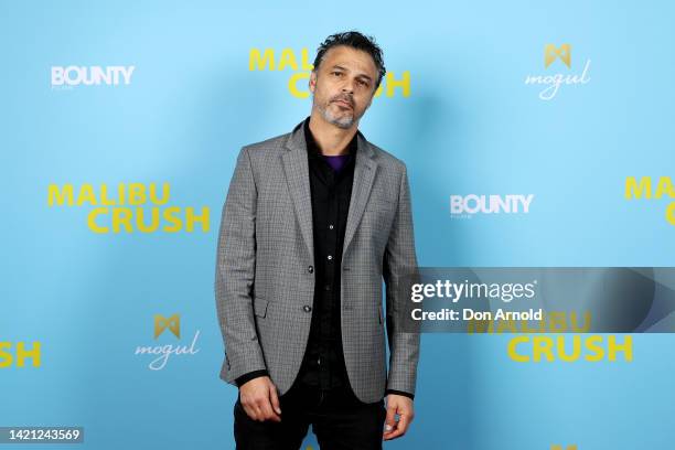 Jonny Pasvolsky arrives at the Australian premiere of "Malibu Crush" at Fox Studios on September 06, 2022 in Sydney, Australia.