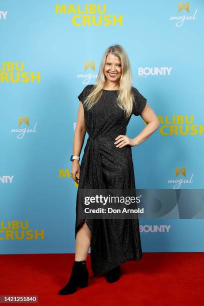 Suki Foster Nixey arrives at the Australian premiere of "Malibu Crush" at Fox Studios on September 06, 2022 in Sydney, Australia.