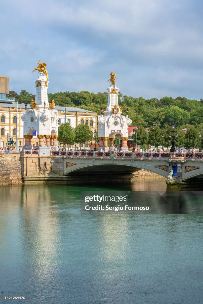 San Sebastian Donostia city landscape in Basque Country Spainの写真素材