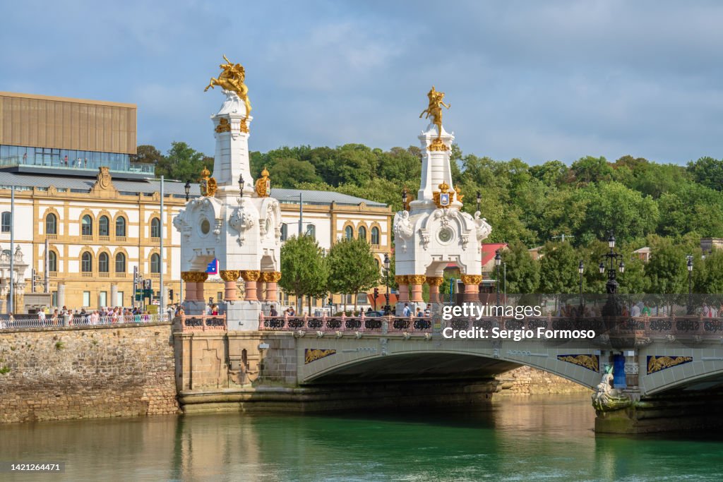 San Sebastian Donostia city landscape in Basque Country Spain