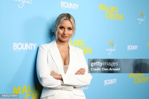 Bella Valentini arrives at the Australian premiere of "Malibu Crush" at Fox Studios on September 06, 2022 in Sydney, Australia.