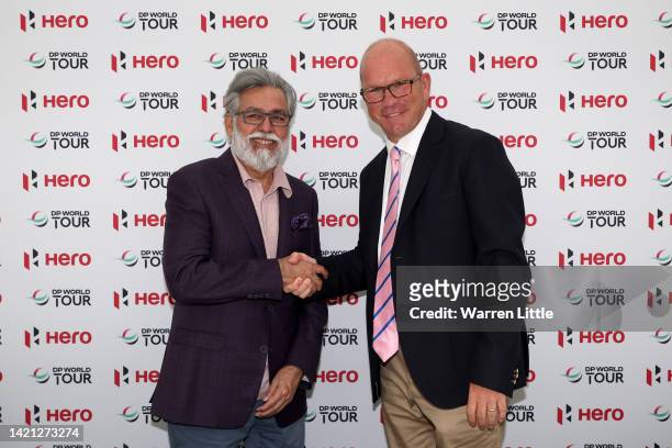 Guy Kinnings, European Ryder Cup Director and the DP World Tour’s Deputy CEO and Chief Commercial Officer, and Dr. Pawan Munjal, Chairman and CEO of...