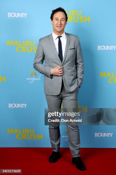 James Pratt arrives at the Australian premiere of "Malibu Crush" at Fox Studios on September 06, 2022 in Sydney, Australia.