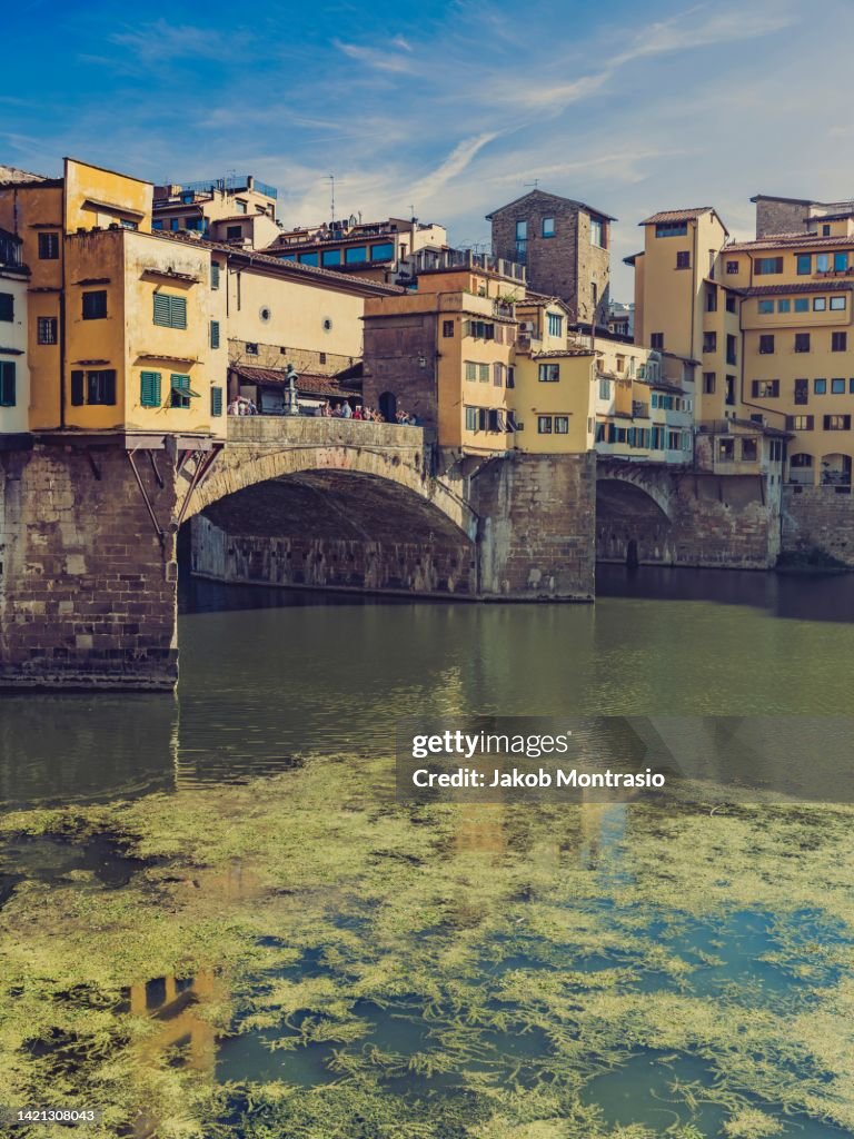 The Ponte Vecchio (old bridge) in Florence, Tuscany