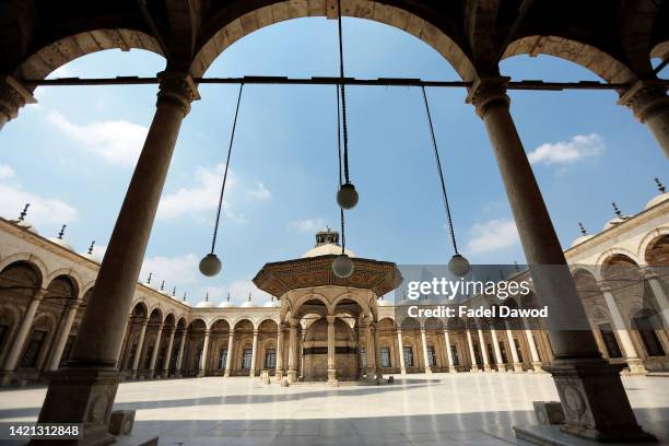 General view of Muhammad Ali Mosque on September 6, 2022 in Cairo, Egypt. Also known as the Citadel of Saladin, this stone, medieval, Islamic-era...