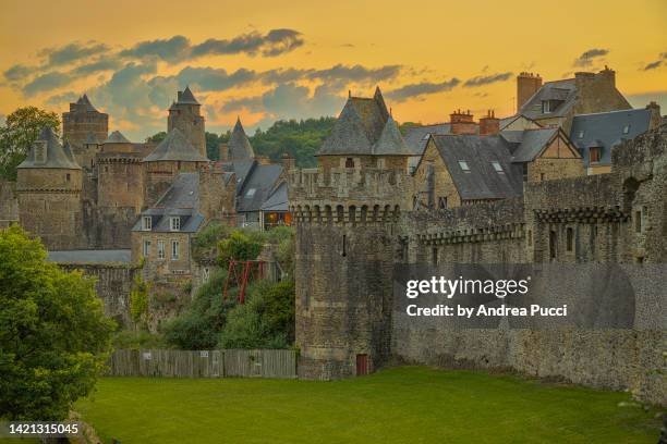fougères, brittany, france - fougeres stock pictures, royalty-free photos & images