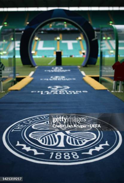 General view inside the stadium ahead of the UEFA Champions League group F match between Celtic FC and Real Madrid at Celtic Park on September 06,...