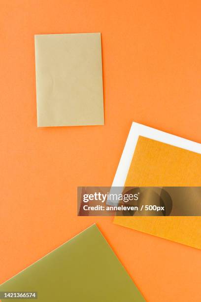 set of paper stationery for business brand,flatlay mockup - folder mockup stockfoto's en -beelden