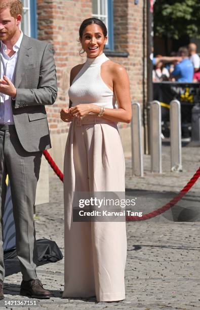 Meghan, Duchess of Sussex during the Invictus Games Dusseldorf 2023 - One Year To Go launch event on September 06, 2022 in Dusseldorf, Germany. The...