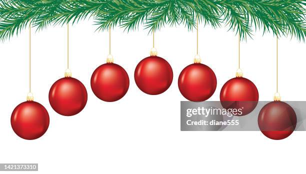 shiny christmas ornament bauble frame - hanging stock illustrations