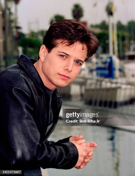 Actor C. Thomas Howell photo shoot, June 10, 1985 in Los Angeles, California.