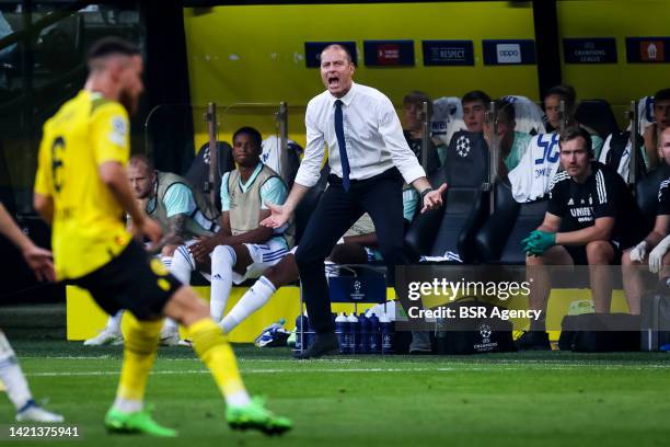 Coach Jess Thorup of FC Copenhagen during the UEFA Champions League Group G match between Borussia Dortmund and FC Copenhagen at the Signal Iduna...