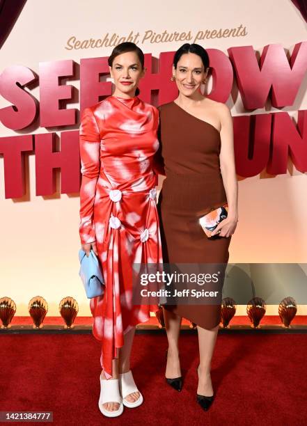 Ruth Wilson Sian Clifford attend the gala screening of Searchight's "See How They Run" at Picturehouse Central on September 06, 2022 in London,...