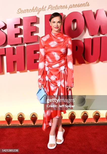 Ruth Wilson attends the gala screening of Searchight's "See How They Run" at Picturehouse Central on September 06, 2022 in London, England.