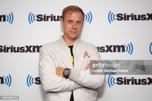 Armin van Buuren visits SiriusXM Studio on September 06, 2022 in New York City.