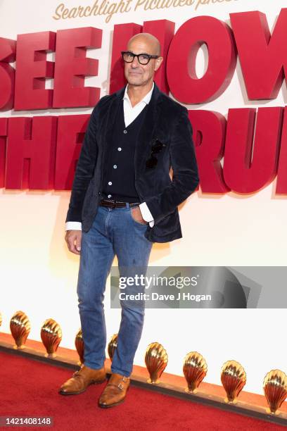 Stanley Tucci attends the "See How They Run" Gala Screening at Picturehouse Central on September 06, 2022 in London, England.