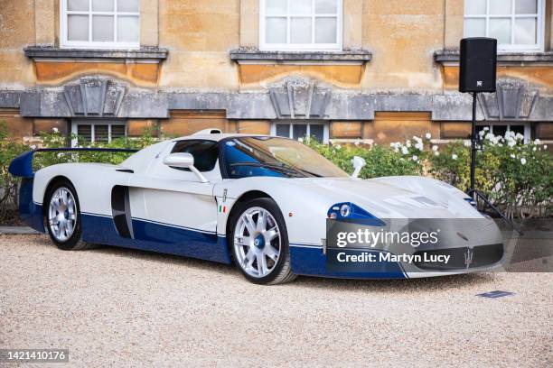 The Maserati MC12 seen at Salon Prive, held at Blenheim Palace. Each year some of the rarest cars are displayed on the lawns of the palace, in the...