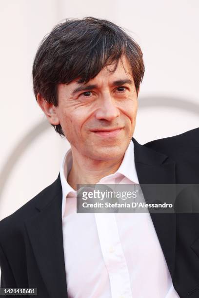 Luigi Lo Cascio attends the "Il Signore Delle Formiche" red carpet at the 79th Venice International Film Festival on September 06, 2022 in Venice,...