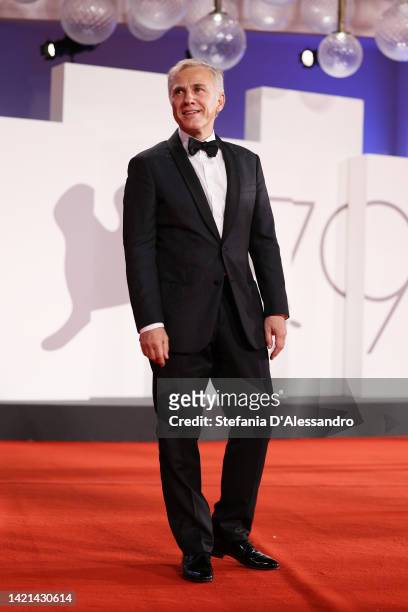 Christoph Waltz attends the "Dead For A Dollar" red carpet at the 79th Venice International Film Festival on September 06, 2022 in Venice, Italy.