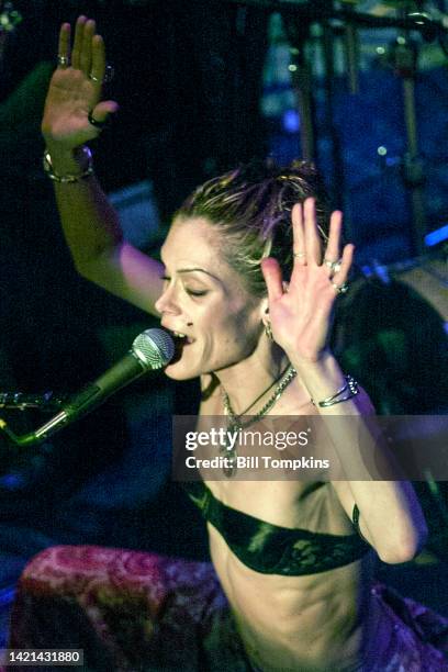 July 2003: Rock singer Beth Hart performing on July 2003 in New York City.