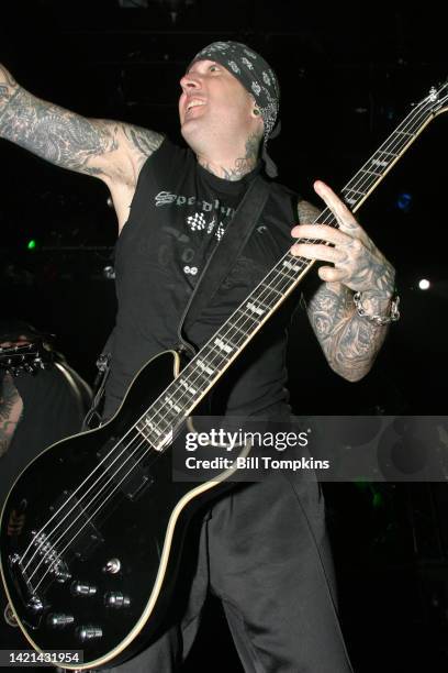 October 5: Evan Seinfeld, bass player and lead singer of Biohazard at club Irving Plaza on October 5, 2008 in New York City.