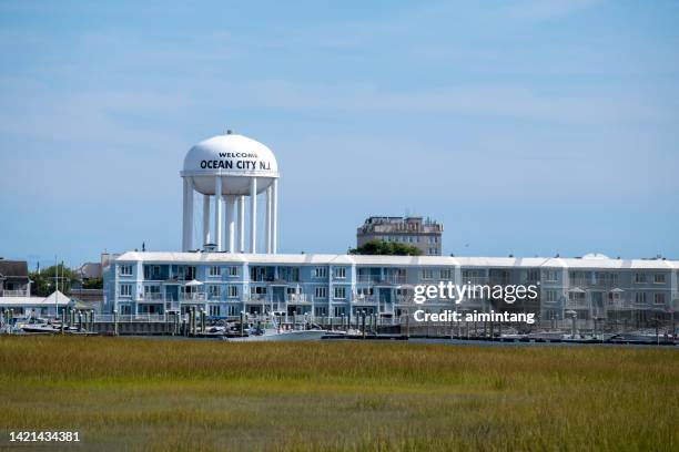 waterfront property in ocean city - ocean city imagens e fotografias de stock