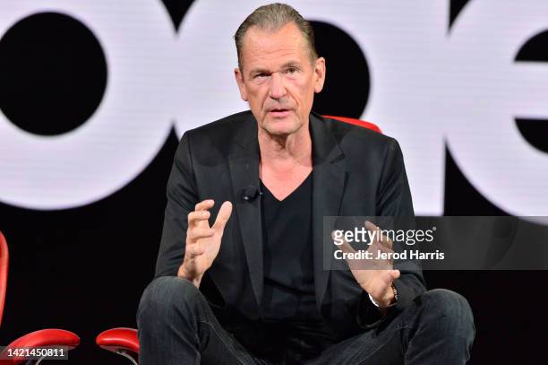 Axel Springer CEO and Chairman Mathias Döpfner speaks onstage during Vox Media's 2022 Code Conference - Day 1 on September 06, 2022 in Beverly Hills,...