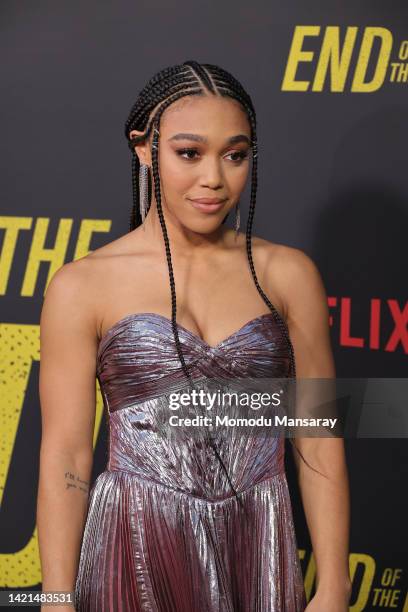 Mychala Faith Lee attends the Los Angeles Premiere Of Netflix's 