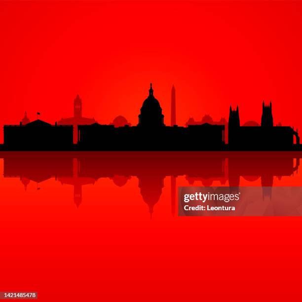 washington dc (all buildings are complete and moveable) - washington cathedral stock illustrations