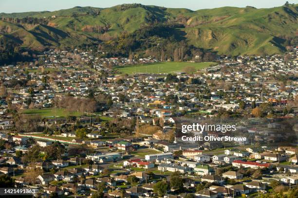 suburbs of gisborne, nz - gisborne stock pictures, royalty-free photos & images