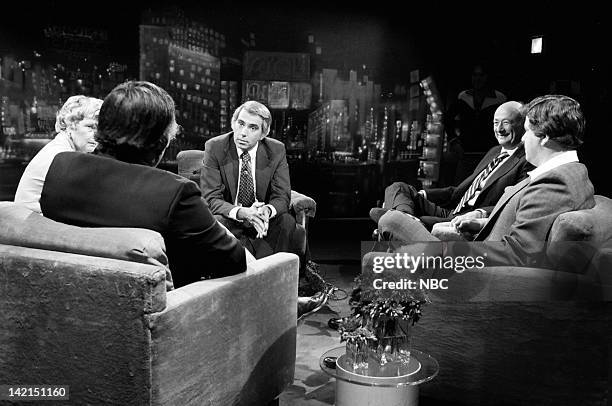 Pictured: Law and Order Committee founder Marianne Hoffman, The Bronx Senior Citizen Detail founder Sgt. James Bolte, host Tom Snyder, New York City...