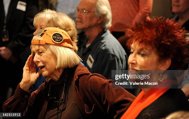Actresses Mimi Cozzens and Marcia Wallace attend the Screen Actors Guild And American Federation Of Television And Radio Artists Merger Referendum...