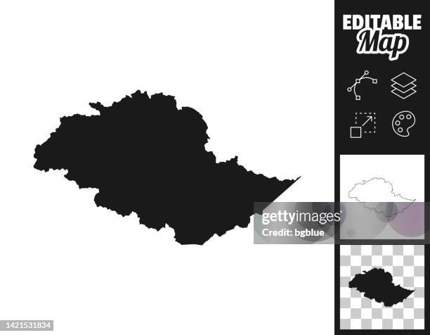 gilgit baltistan maps for design. easily editable - kashmir stock illustrations