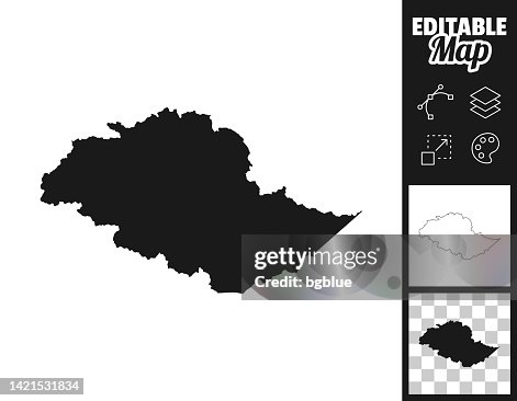 Gilgit Baltistan maps for design. Easily editable Gilgit Baltistan maps for design. Easily editable
