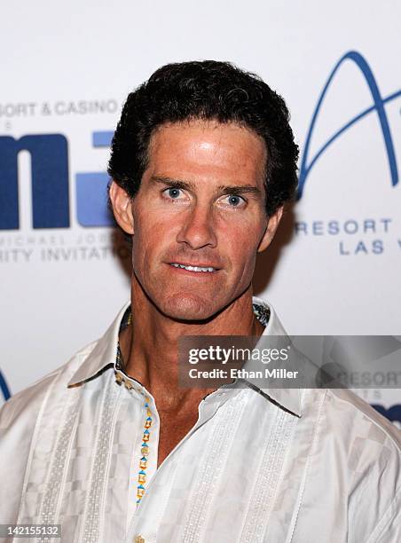 Major League Baseball Hall of Fame player Paul O'Neill arrives at the 11th annual Michael Jordan Celebrity Invitational gala at the Aria Resort &...