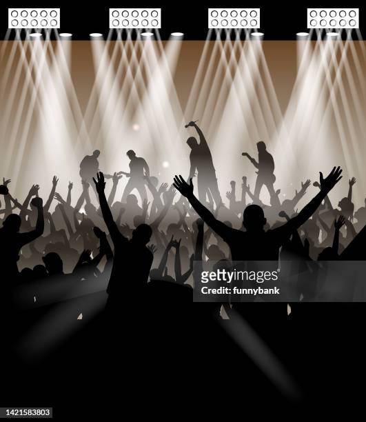 concert stage - stage light stock illustrations