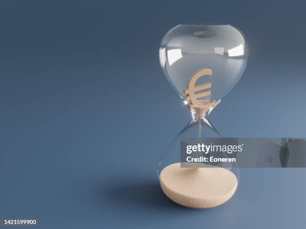 euro currency depreciation concept - deadline extension stock pictures, royalty-free photos & images