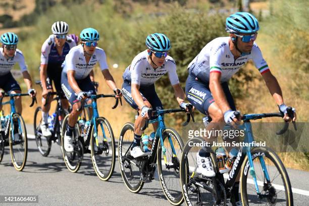 Miguel Ángel López Moreno of Colombia and Team Astana – Qazaqstan competes during the 77th Tour of Spain 2022, Stage 17 a 162,4km stage from Aracena...