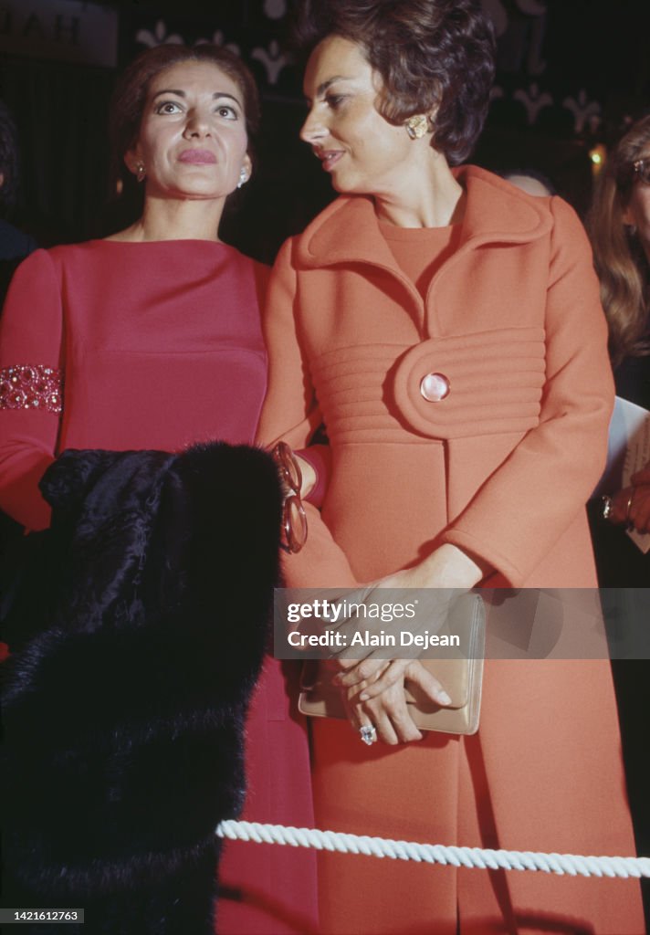Liliane Bettencourt with Maria Callas
