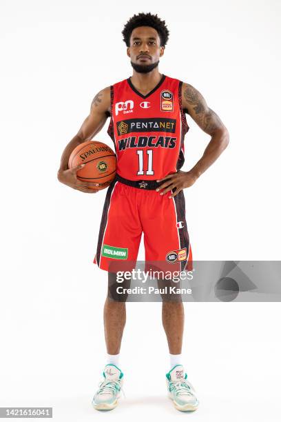 Bryce Cotton poses during the Perth Wildcats NBL media day on September 05, 2022 in Perth, Australia.