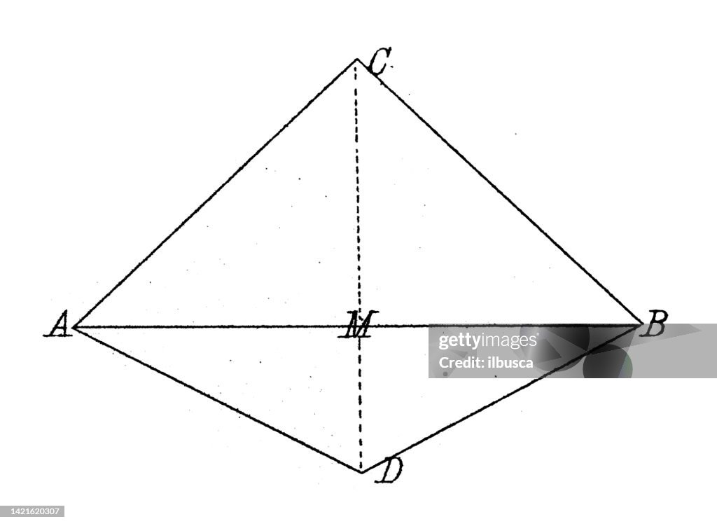 Triangle Math Stock Image Antique Illustration Mathematics And Geometry Triangle Properties High ...